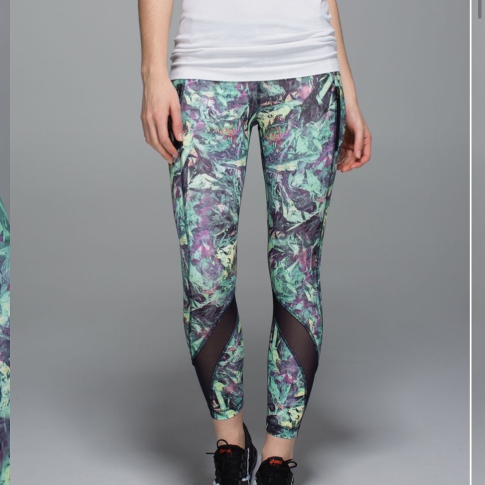 Lululemon Inspire Tight II Luxtreme Mesh Legging Workout Activewear Athletic 8